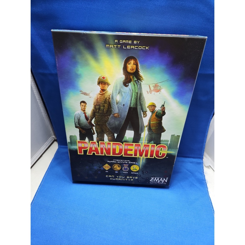 Pandemic Board Game Z-Man Games SAVE HUMANITY Matt Leacock COMPLETE